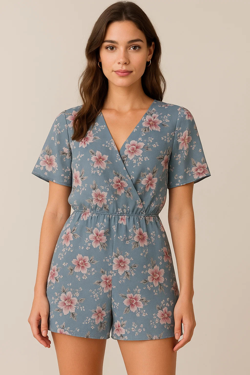 Decorative Tiny Chintz With Lily Digital Printed Fabric - Pure Georgette