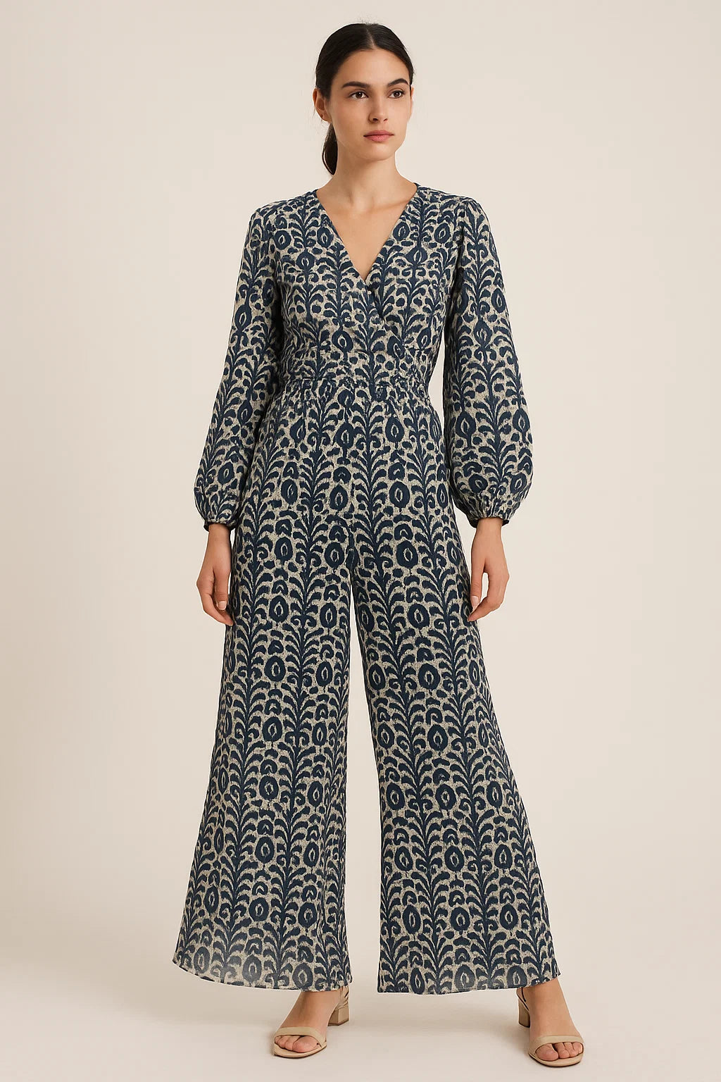 Decorative Paisley Seamless Repeat Digital Printed Fabric - Pure Georgette