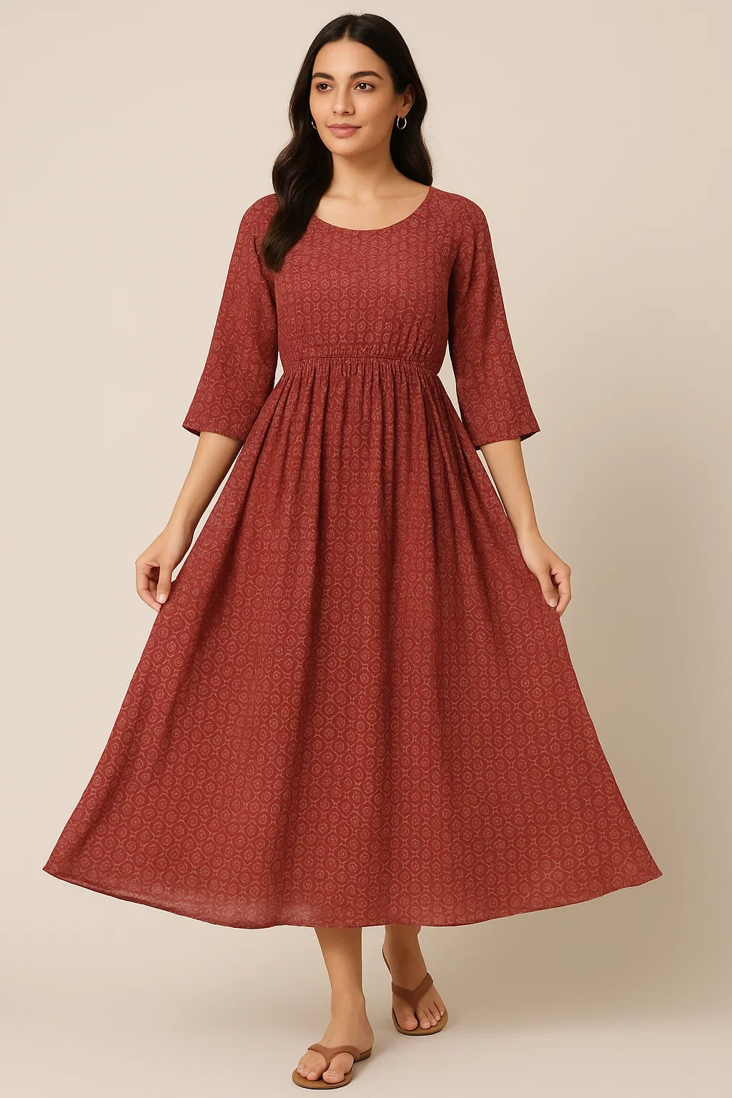 Creative Seamless Multi Types Clover Digital Printed Fabric - Pure Georgette