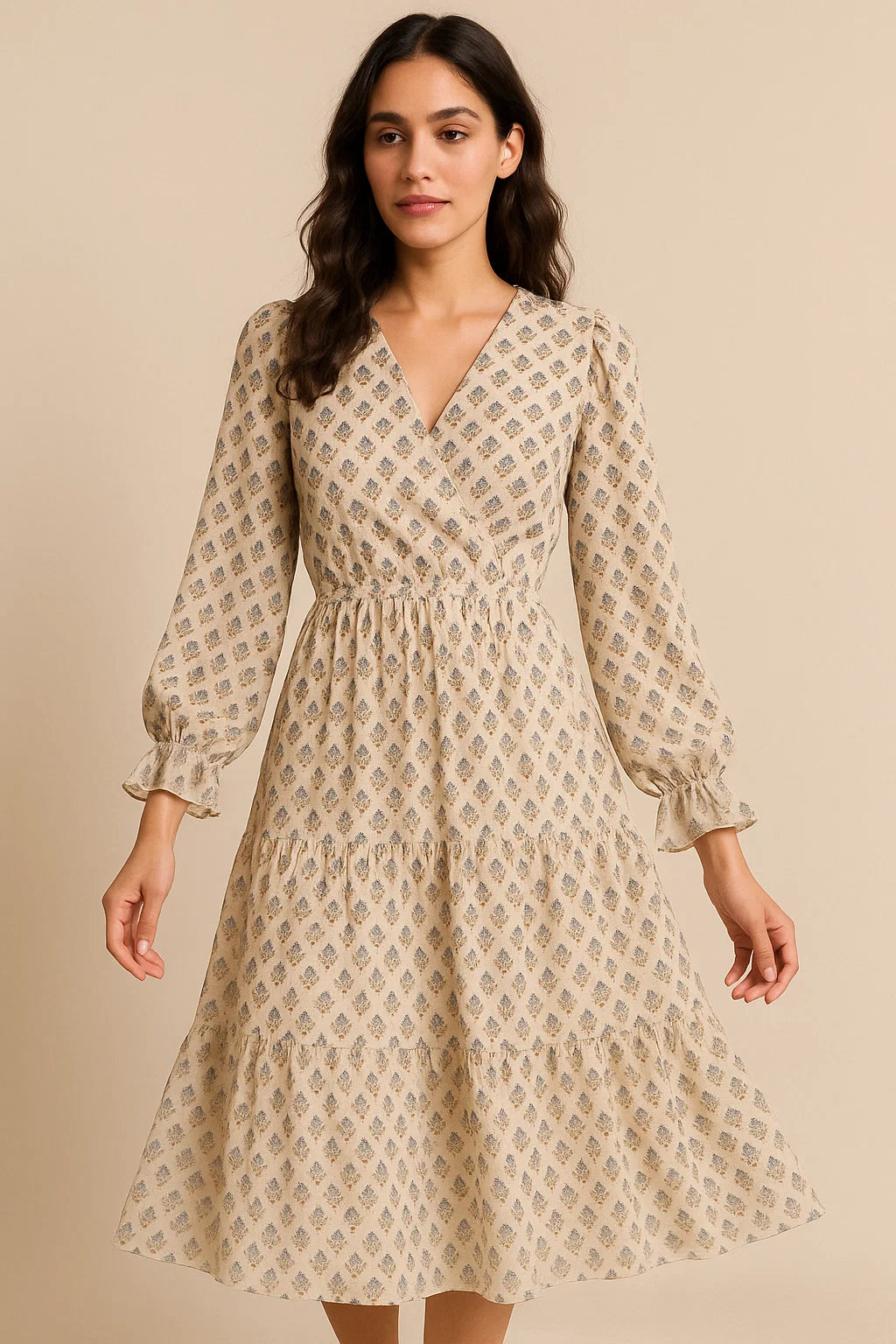 Beautiful Eucalyptus Tree Seamless Digital Printed Fabric - Pure Georgette