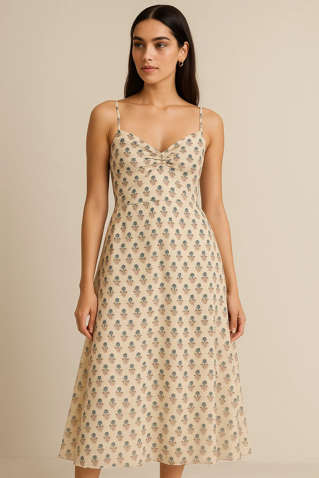 Beautiful Eucalyptus Tree Seamless Digital Printed Fabric - Pure Georgette