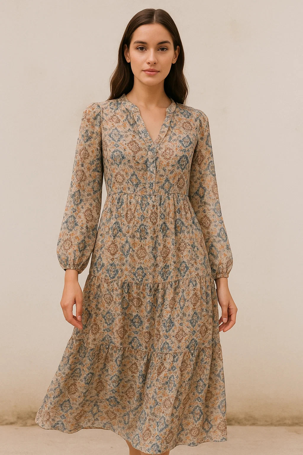 Old And Vintage Creative Digital Printed Fabric - Pure Georgette