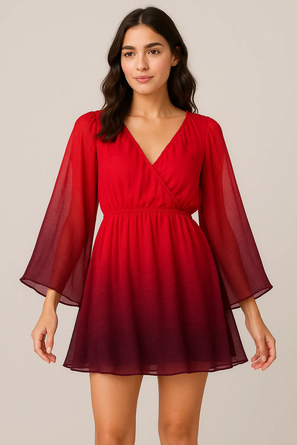 Morden Lifestyle Gradients Digital Printed Fabric - Pure Georgette