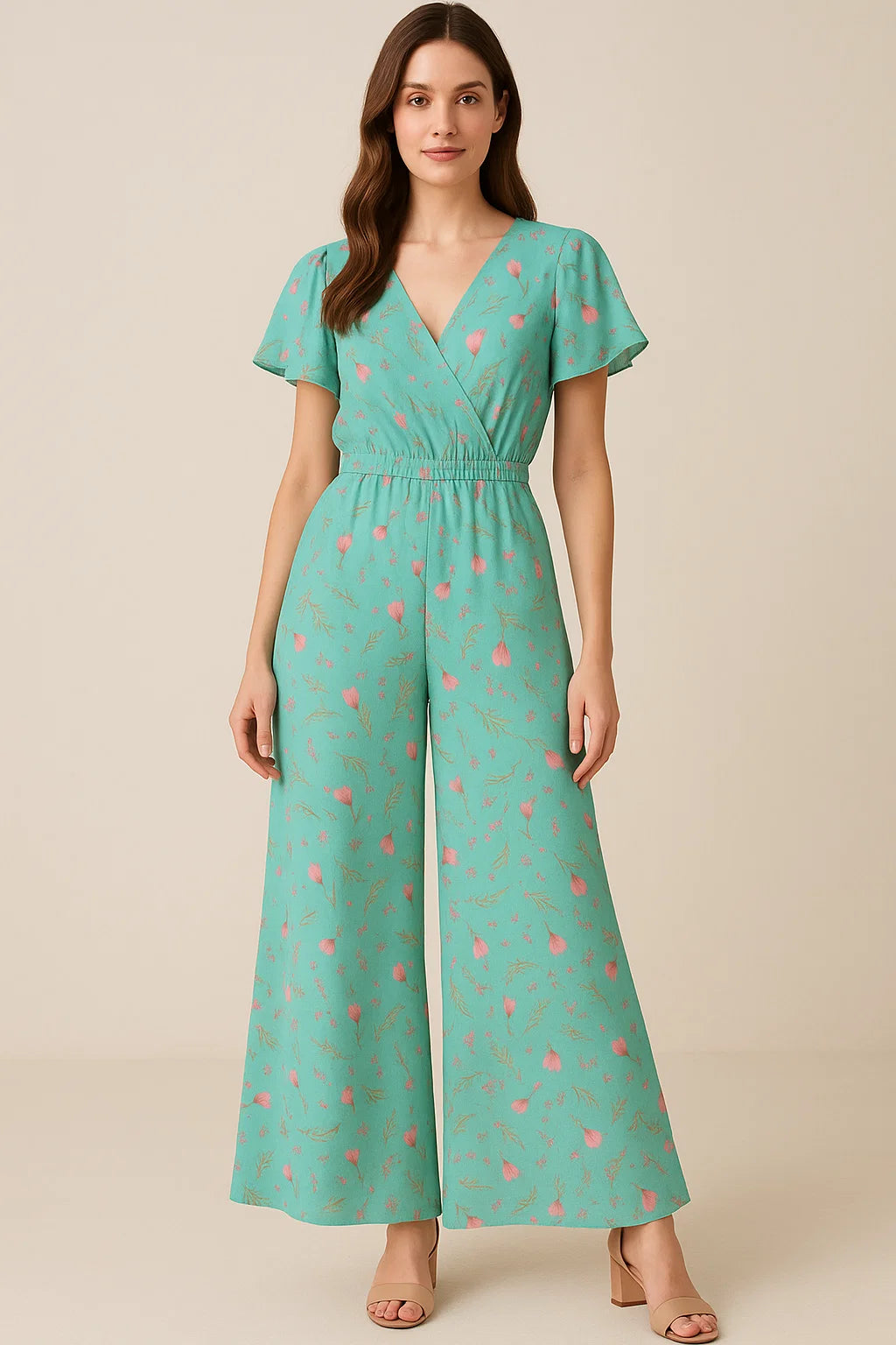 Romantic And Feminine Digital Printed Fabric - Pure Georgette