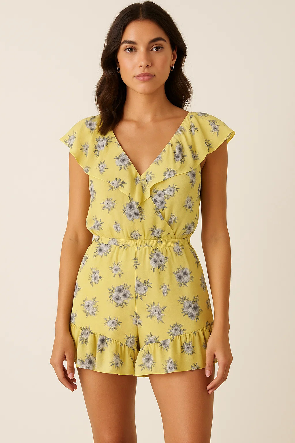 Vintage Art Of Flower Digital Printed Fabric - Pure Georgette