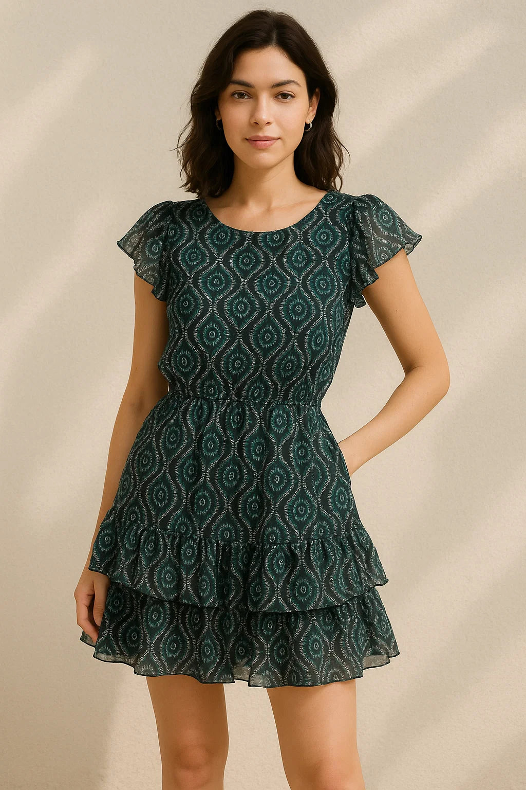 Rama Ogee Digital Printed Fabric