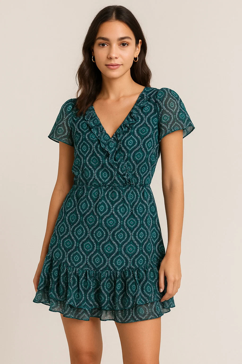 Rama Ogee Digital Printed Fabric