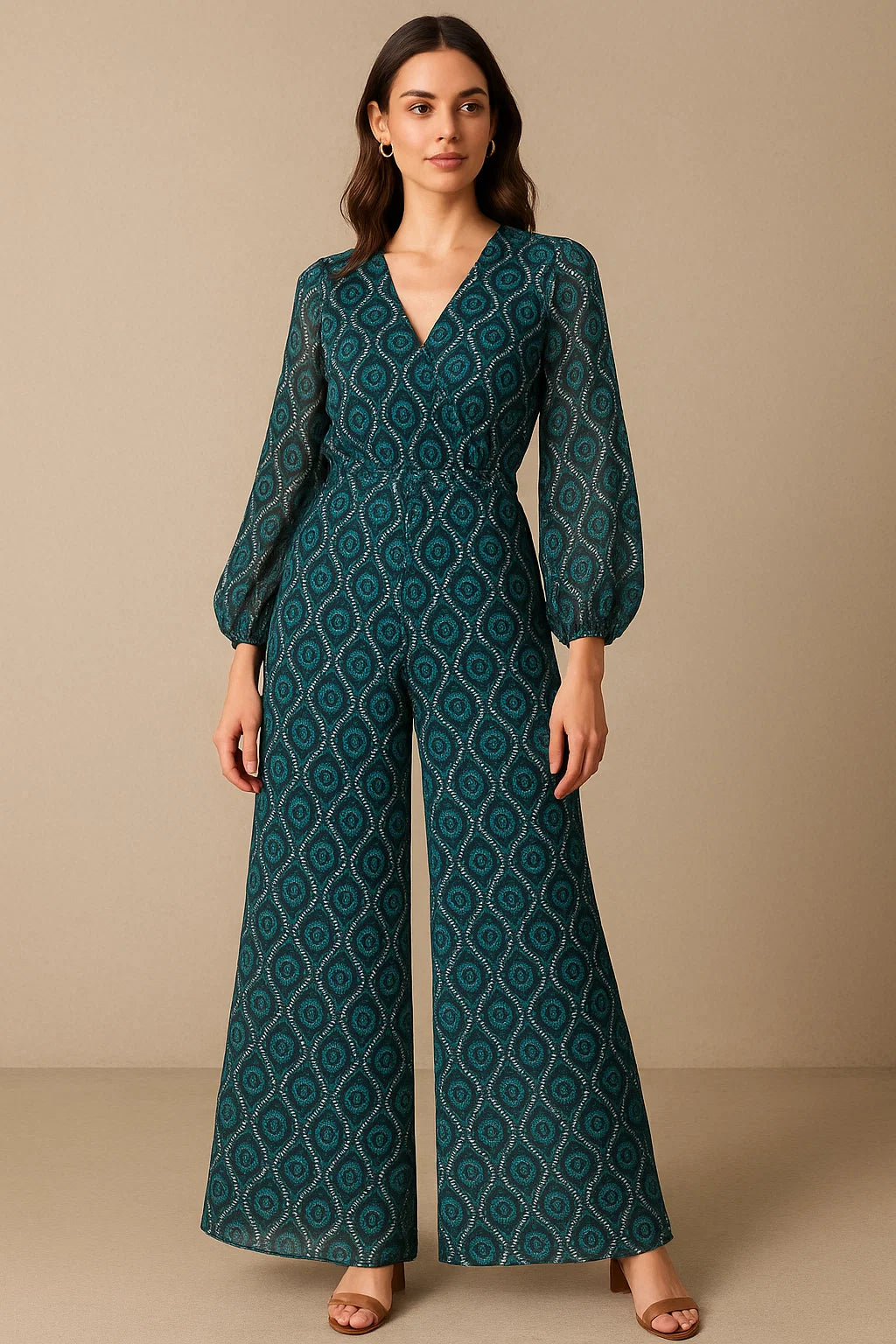 Rama Ogee Digital Printed Fabric