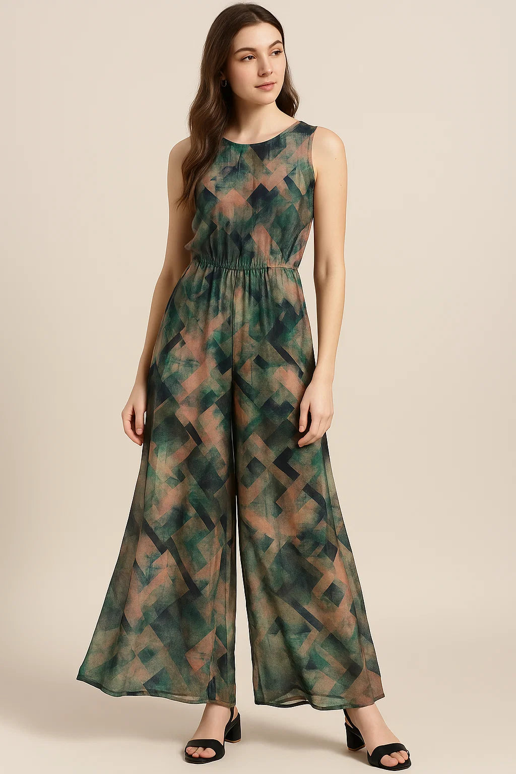 Houndstooth Pattern Digital Printed Fabric