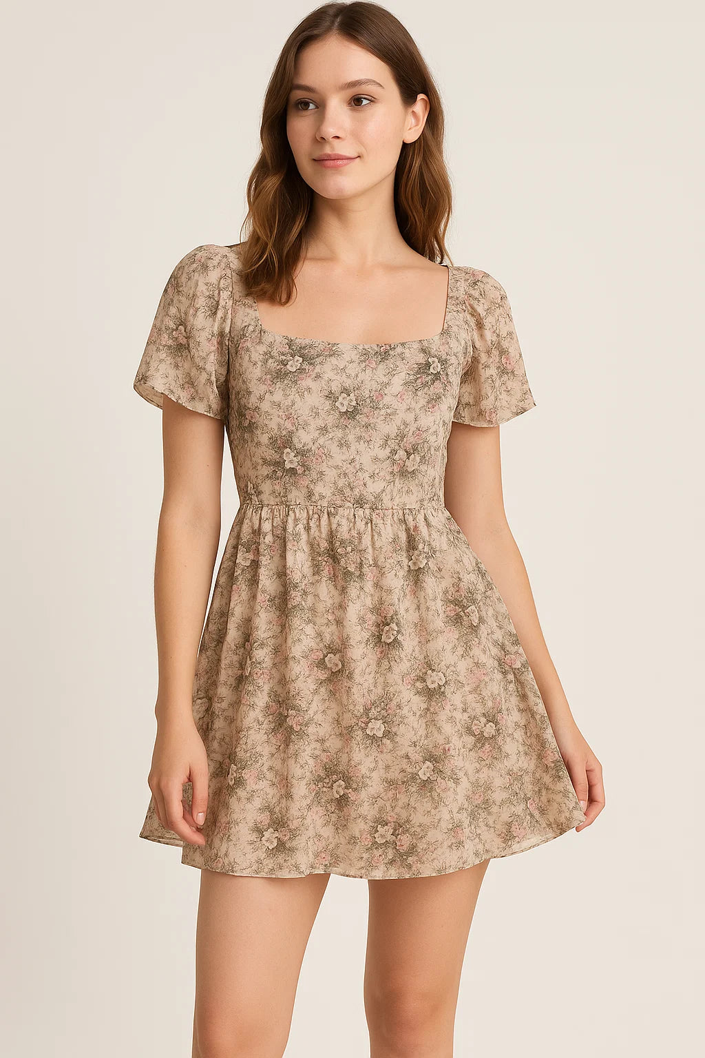 Maroon Floral Pure Cotton Printed Fabric Material