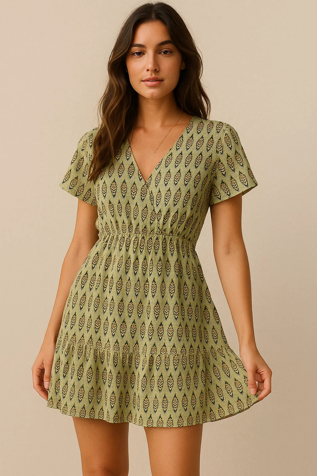 Burgundy Grey Ikat Pure Cotton Printed Fabric Material