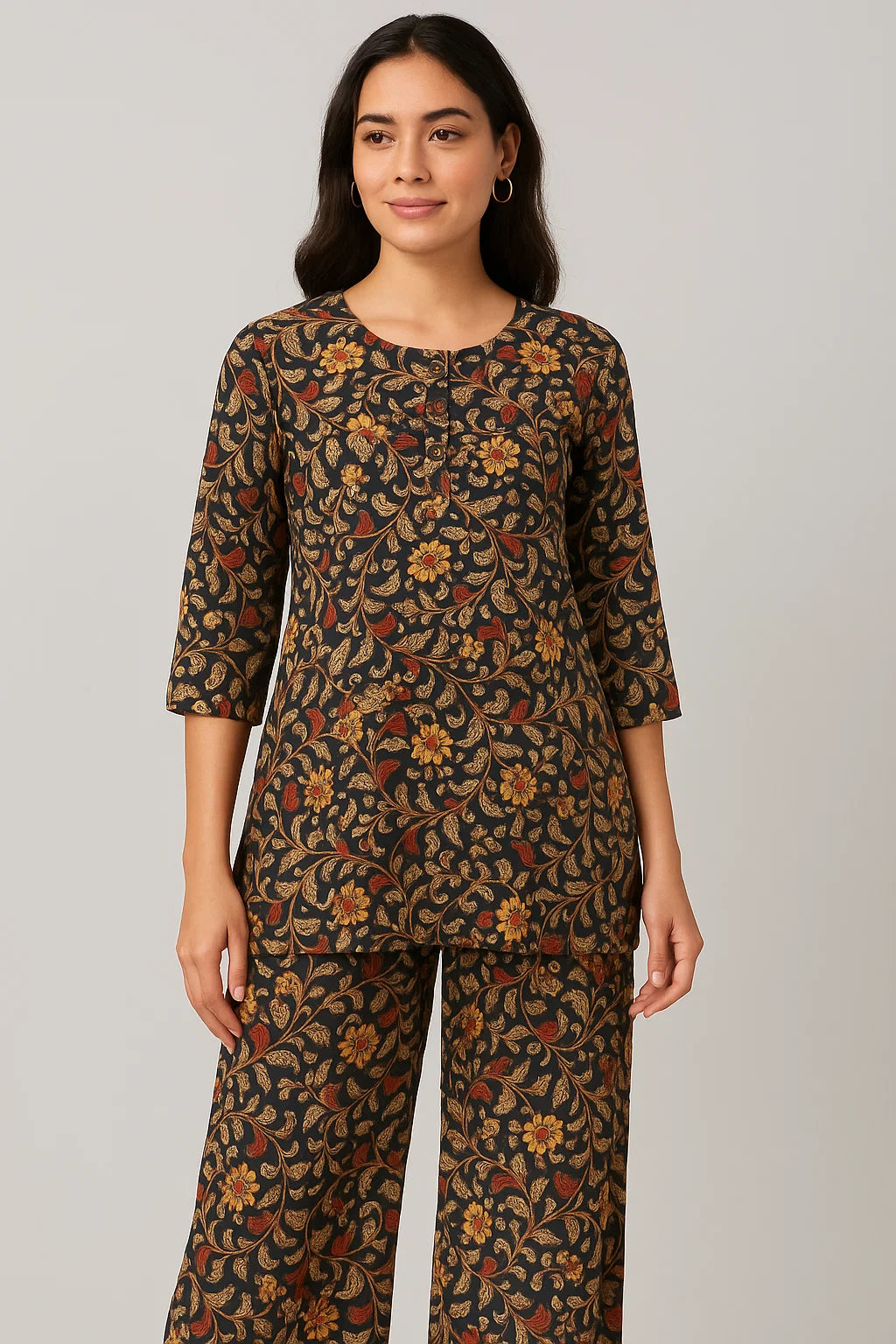 Dolden Floral Pure Cotton Printed Fabric Material