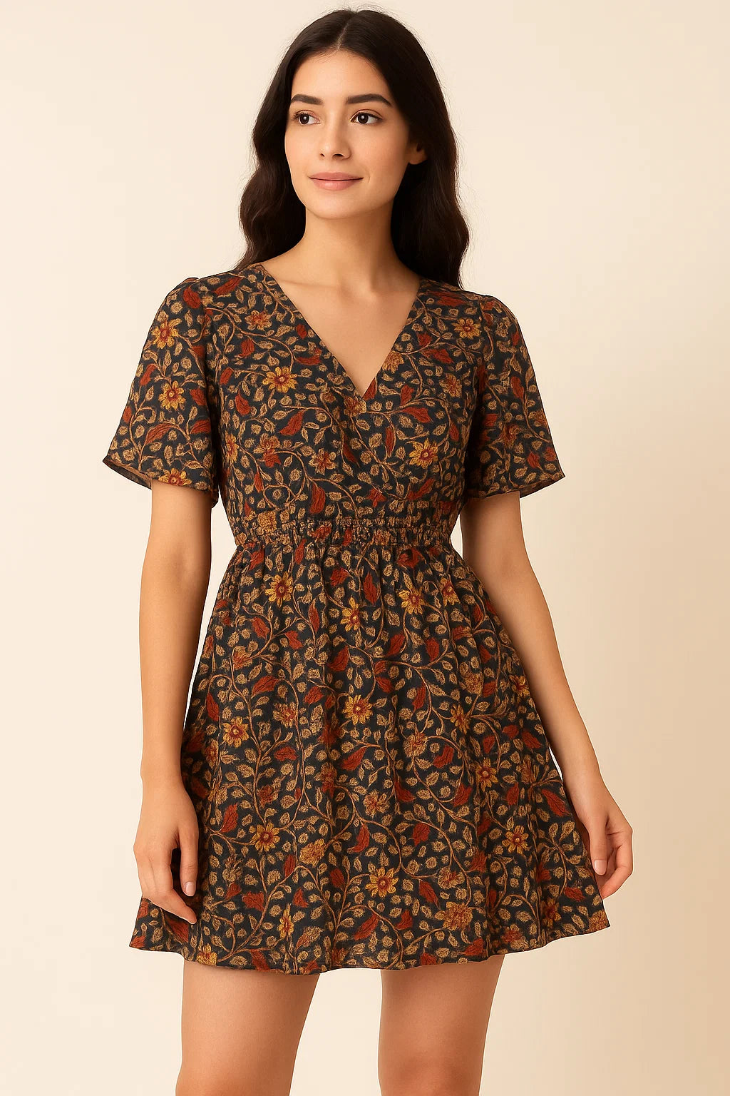 Dolden Floral Pure Cotton Printed Fabric Material