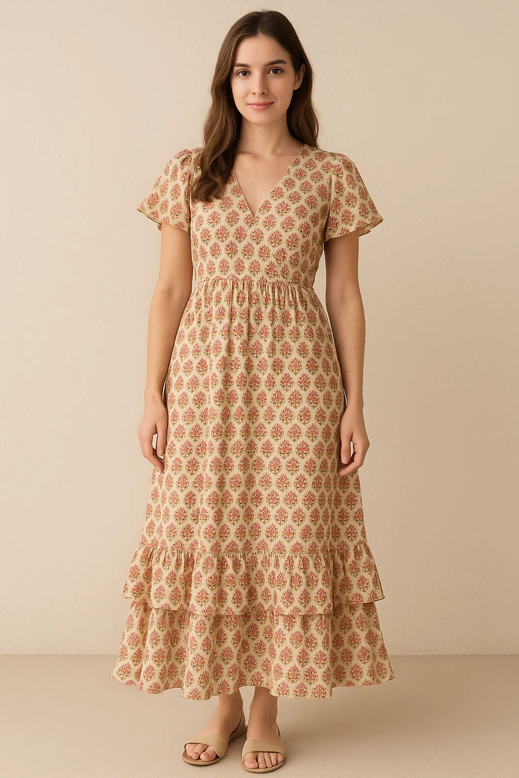 Decorative Liberty Floral Flower Digital Printed Fabric - Pure Cotton