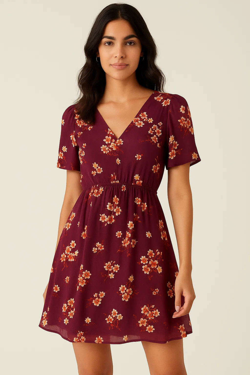 Attractive Yellow Lily Floral Flower Digital Printed Fabric - Pure Cotton