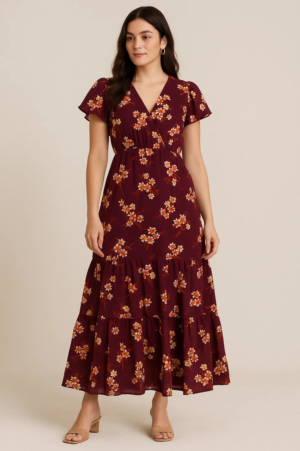 Attractive Yellow Lily Floral Flower Digital Printed Fabric - Pure Cotton