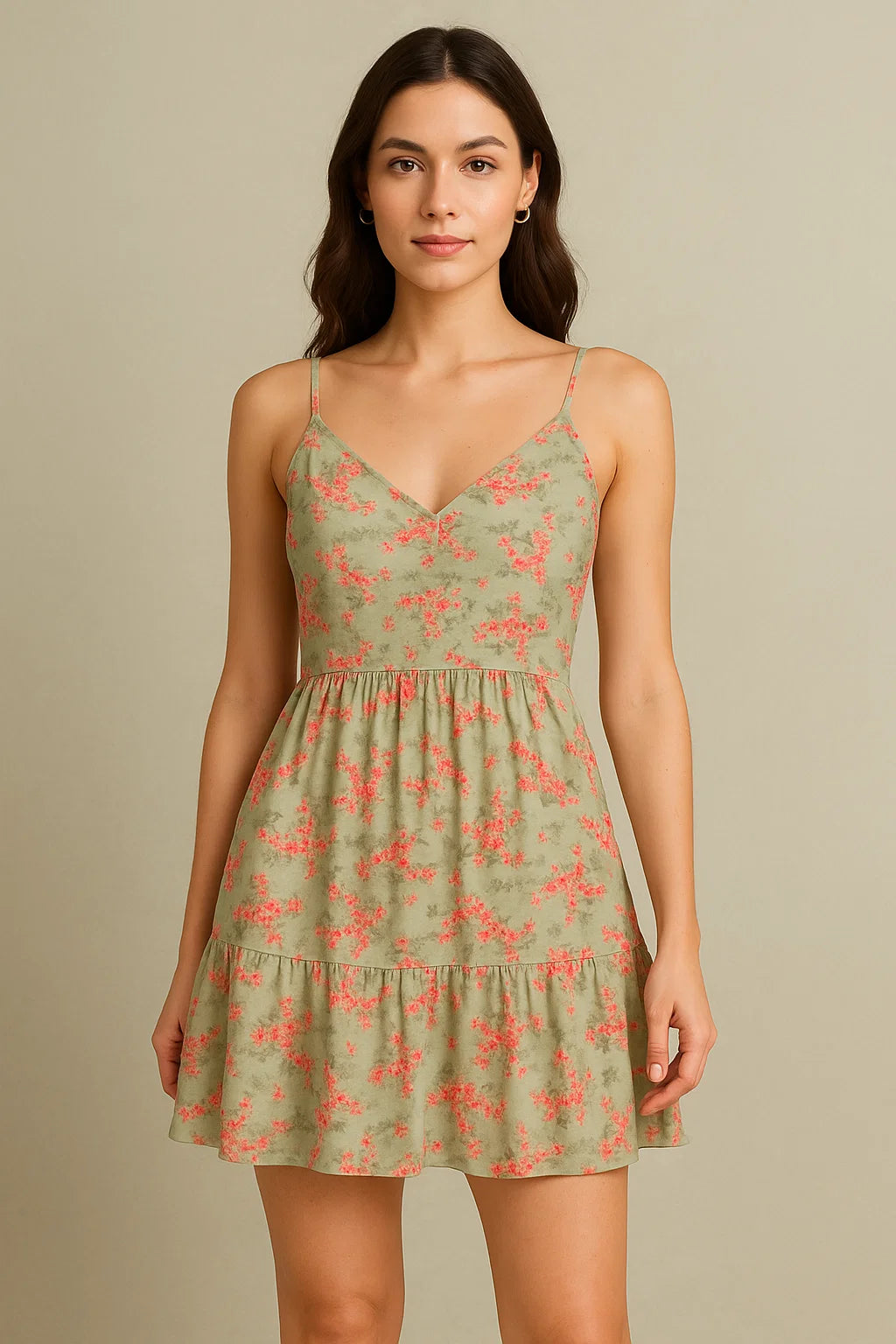 Lovely Purple Violet Flower Digital Printed Fabric - Cotton