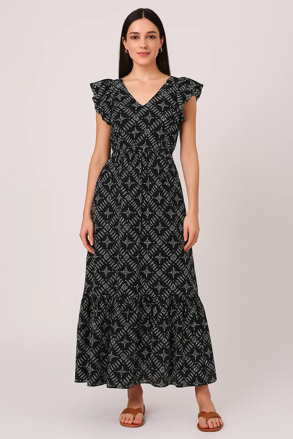 Morden Digital Art Of Doted Lining Digital Printed Fabric - Cotton