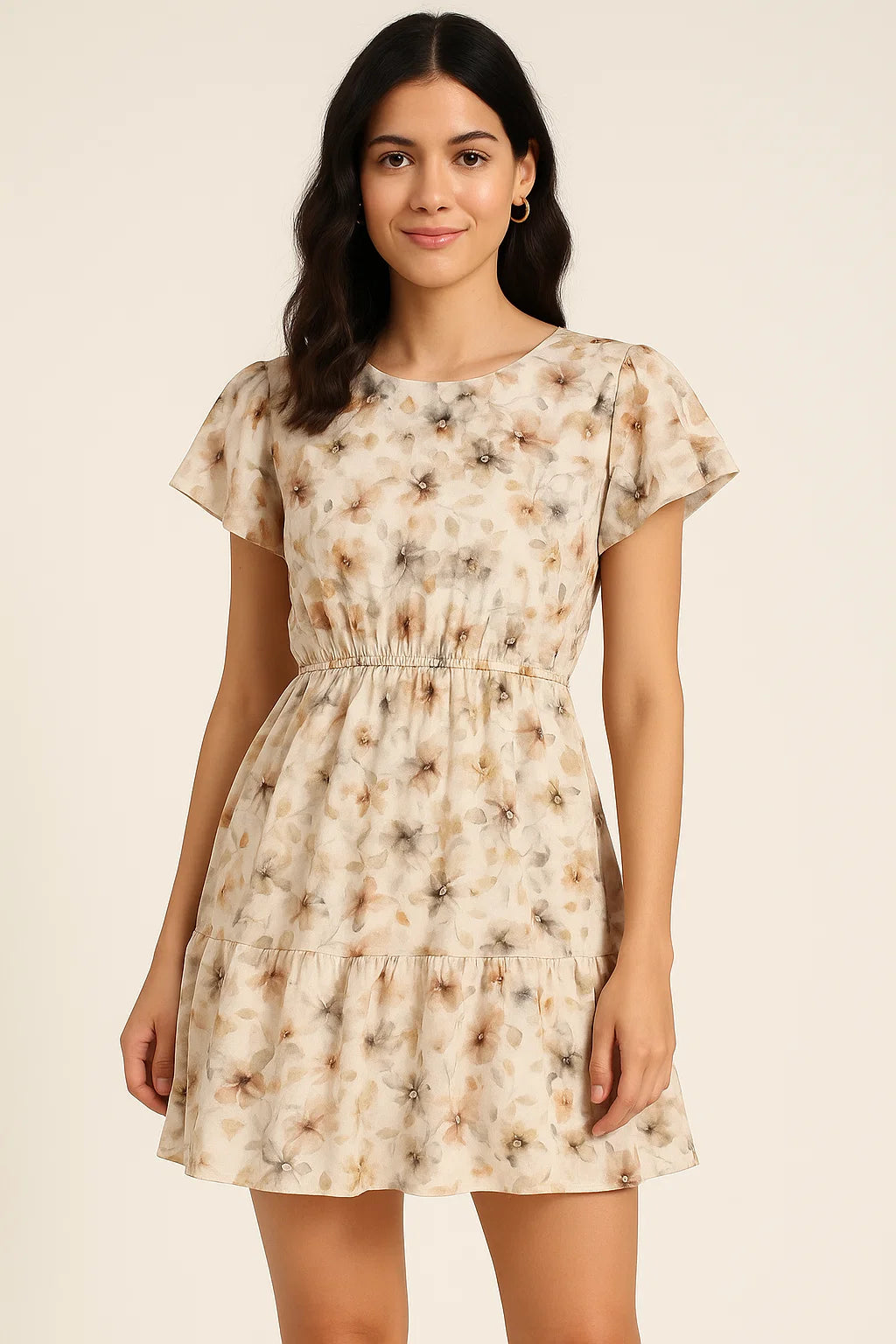 Vintage Pattern Of Chintz And Leaves Digital Printed Fabric - Cotton