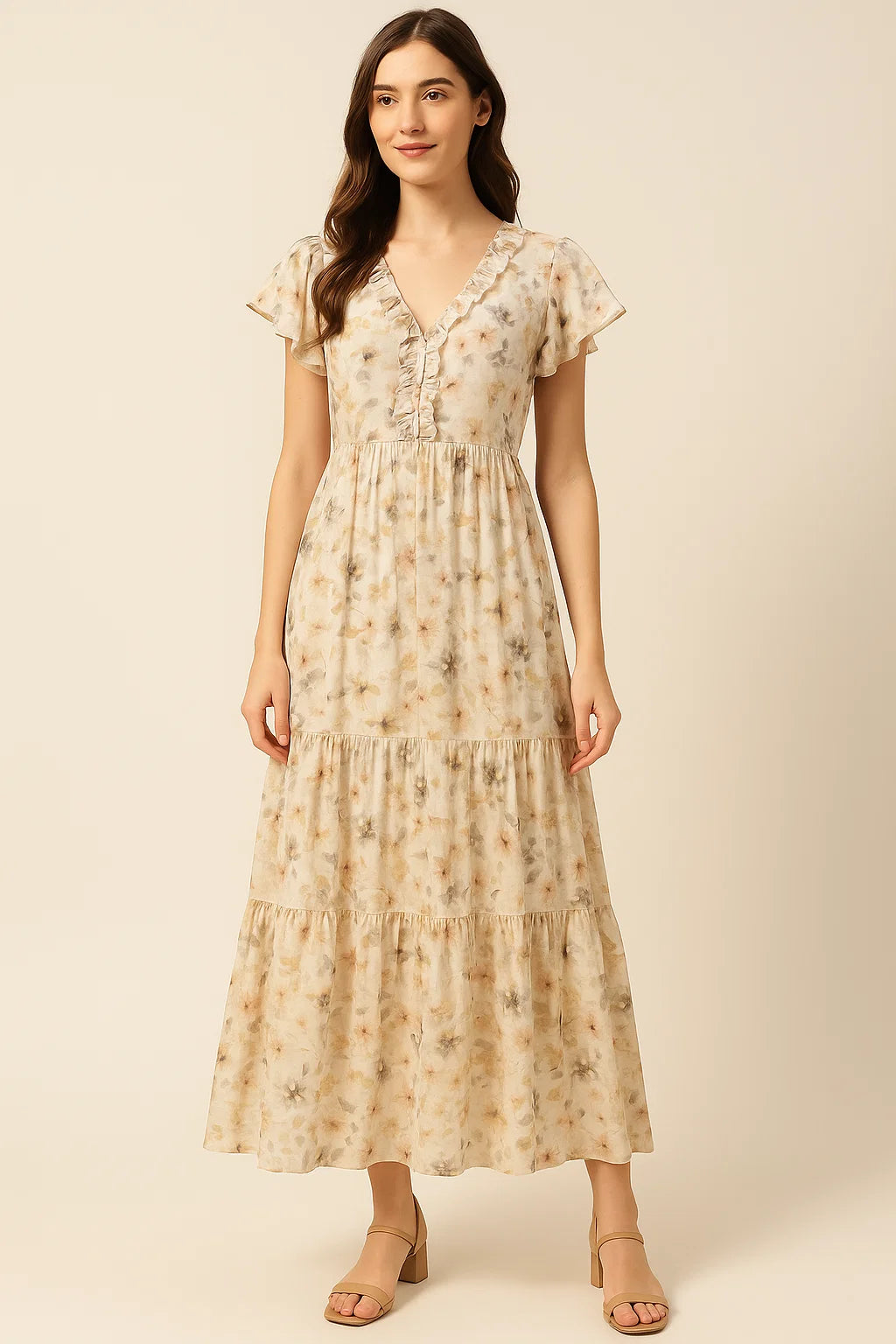 Vintage Pattern Of Chintz And Leaves Digital Printed Fabric - Cotton