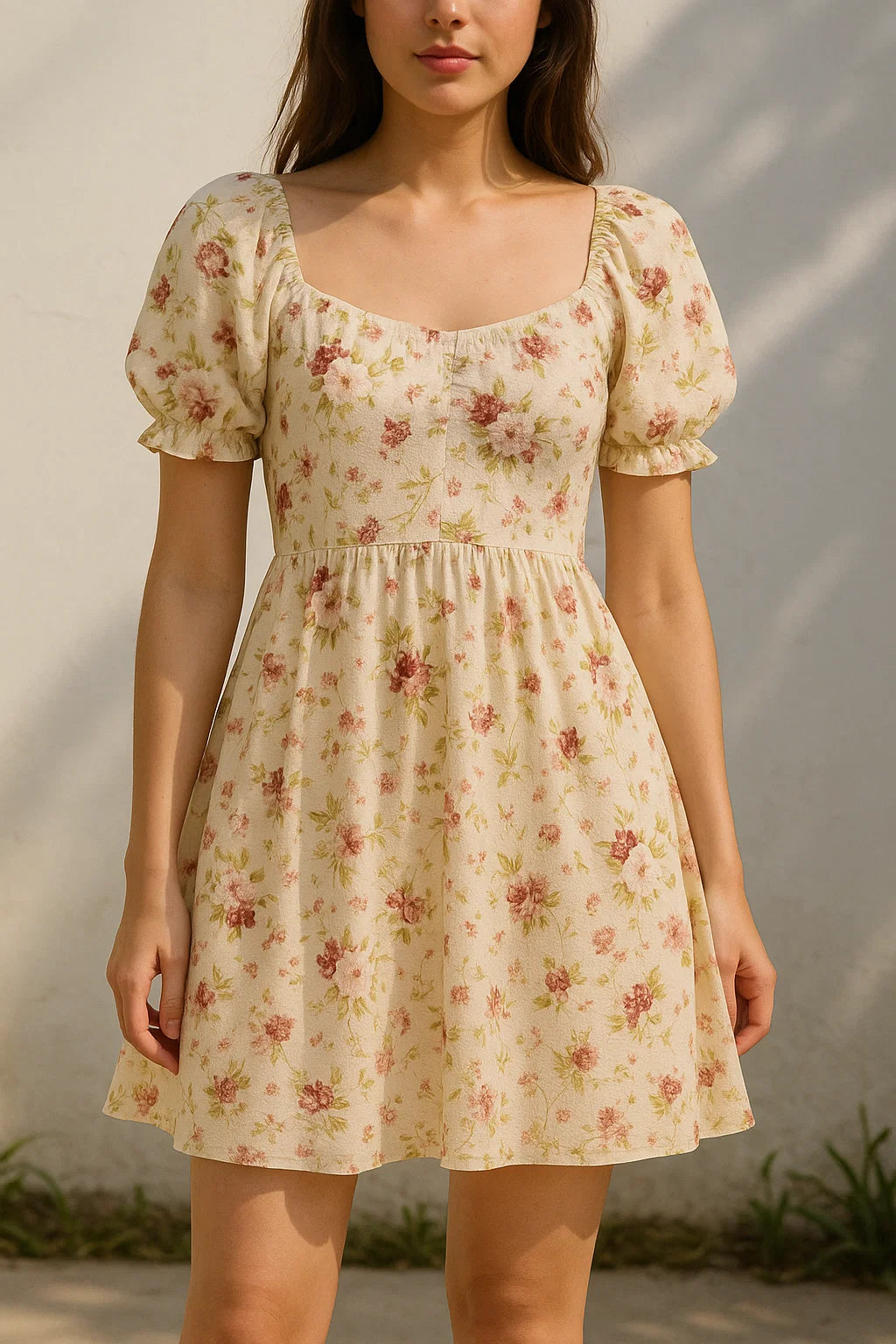 Watercolour Paint English Flower Digital Printed Fabric - Cotton