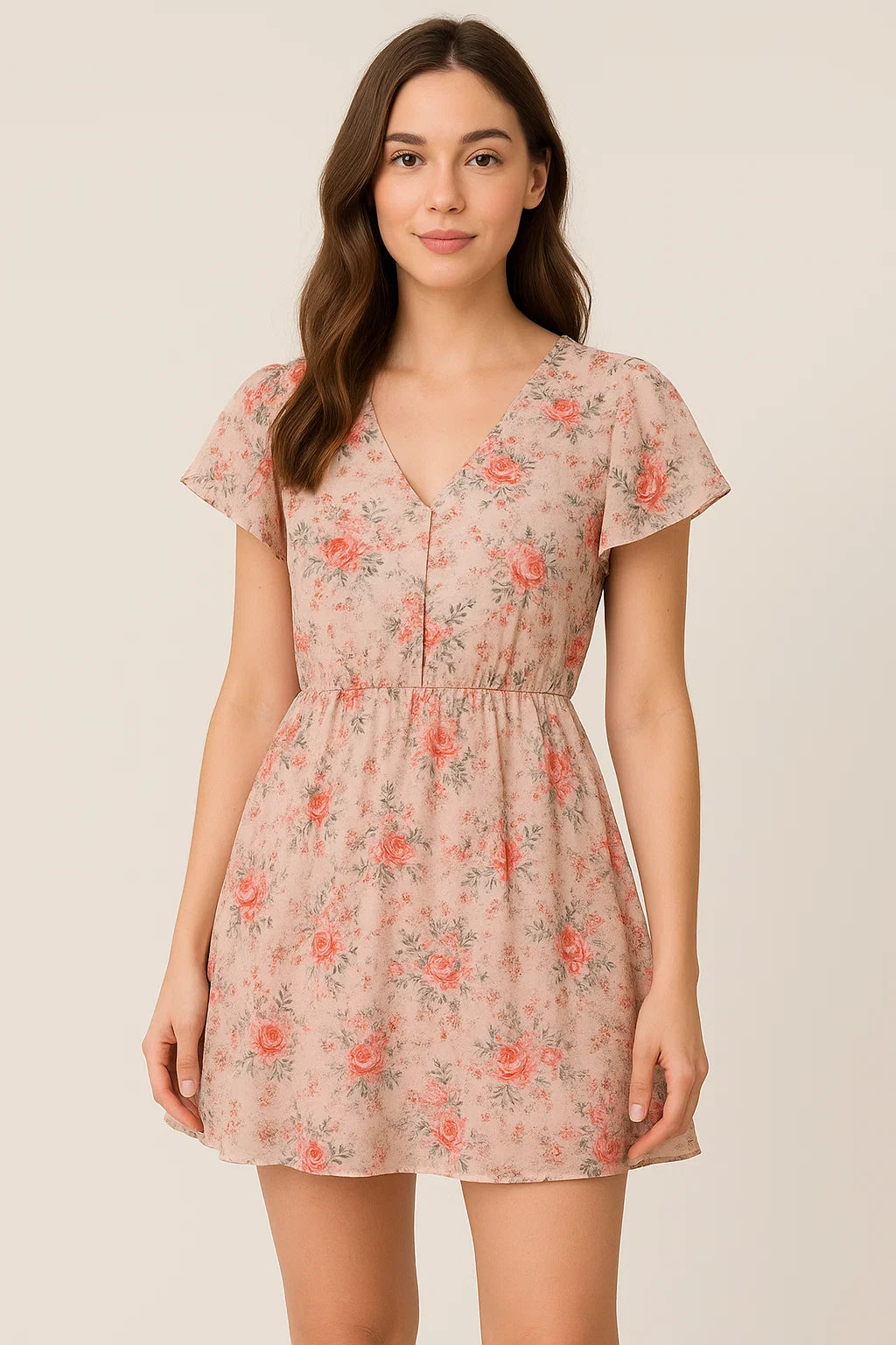 Cool Summer Carnation Flower Digital Printed Fabric - Cotton