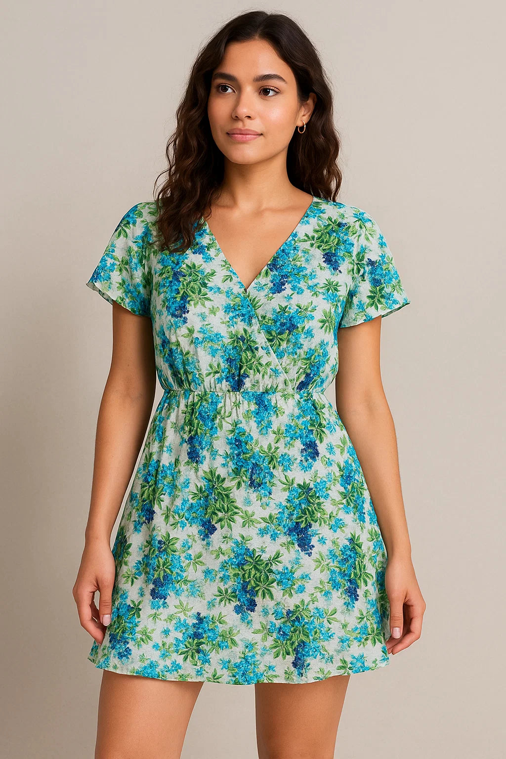 Watercolour Digital Paint Art Digital Printed Fabric - Cotton