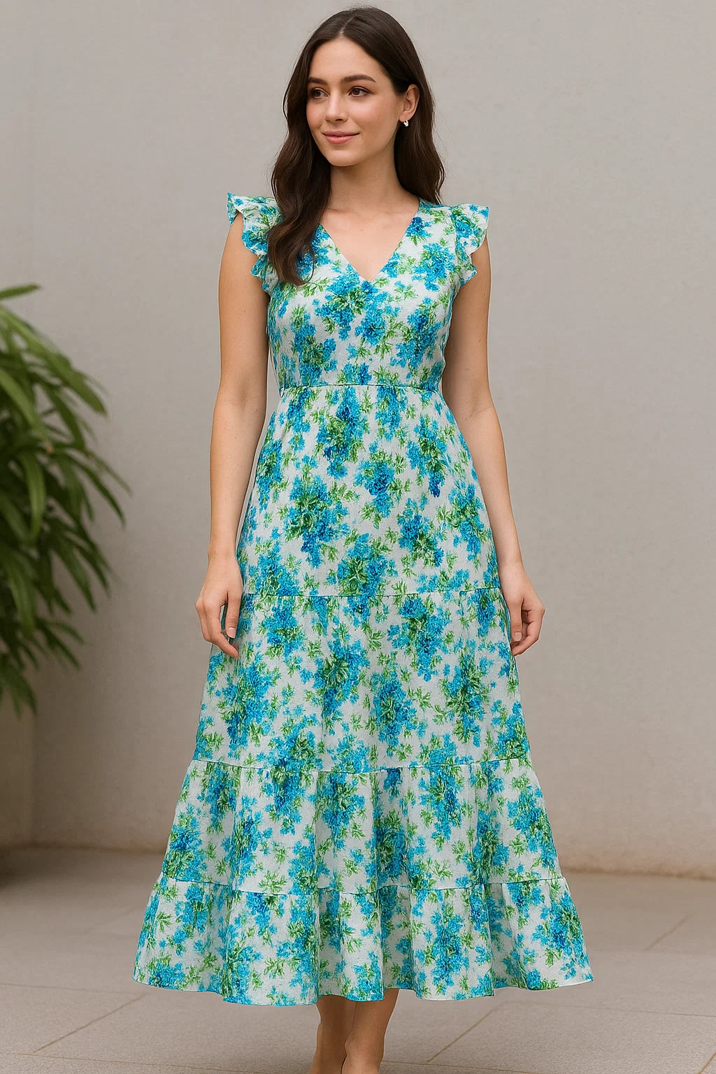 Watercolour Digital Paint Art Digital Printed Fabric - Cotton