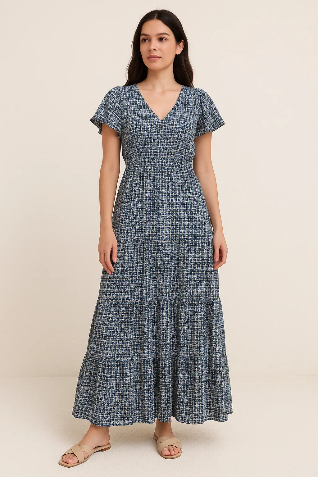 Greek Key Seamless Repeat Digital Printed Fabric - Cotton