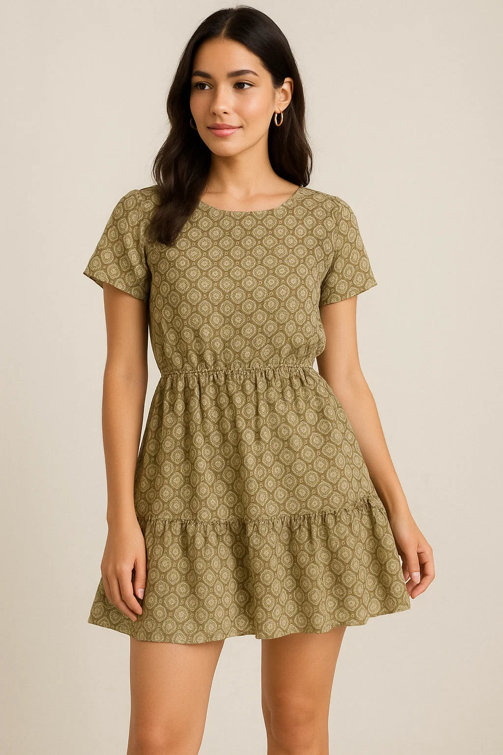 Classical Flower Paisley Leaves Digital Printed Fabric - Cotton