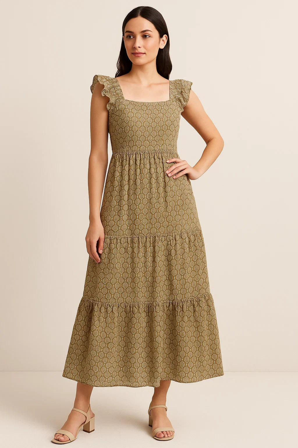 Classical Flower Paisley Leaves Digital Printed Fabric - Cotton