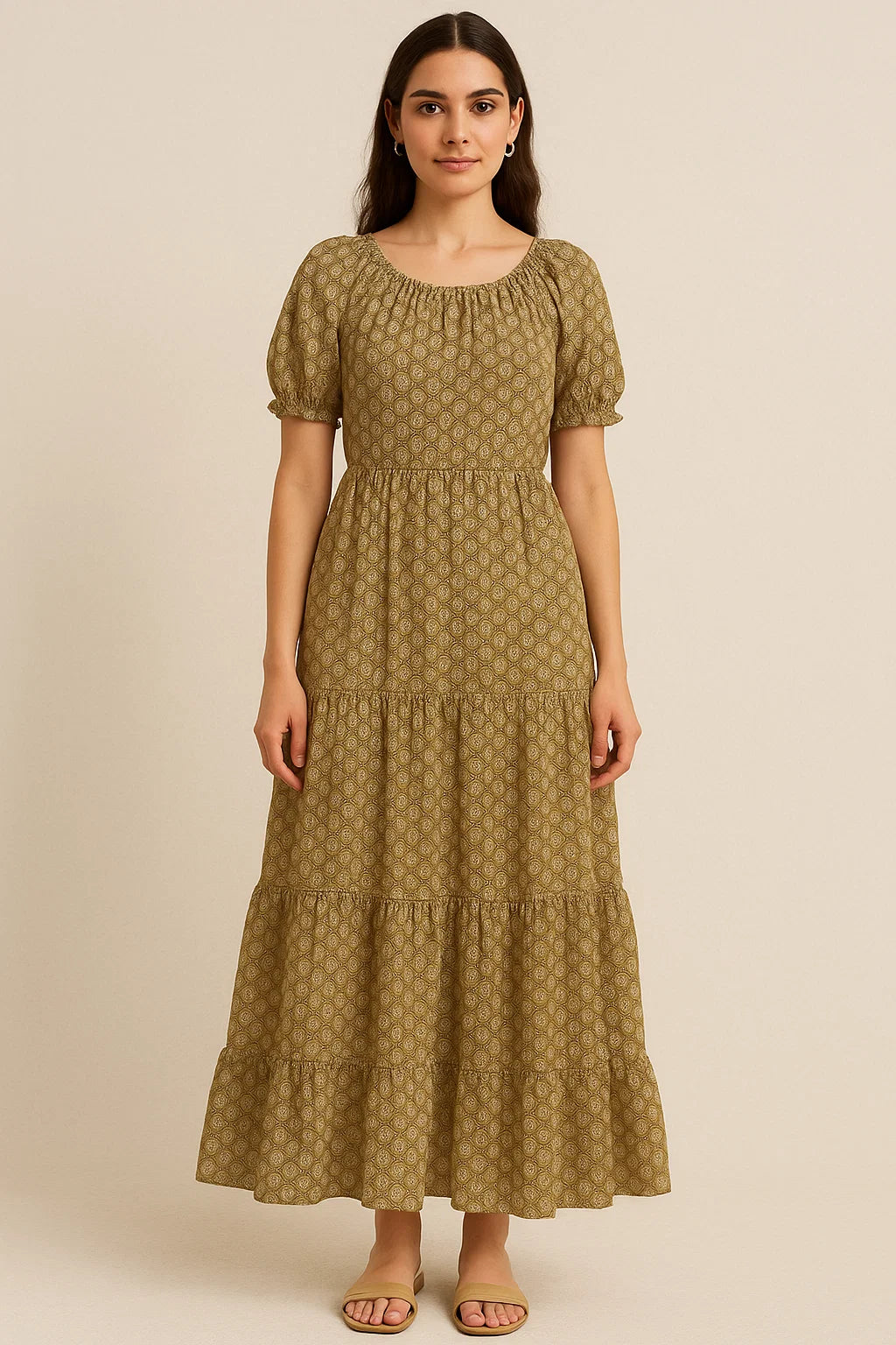 Classical Flower Paisley Leaves Digital Printed Fabric - Cotton