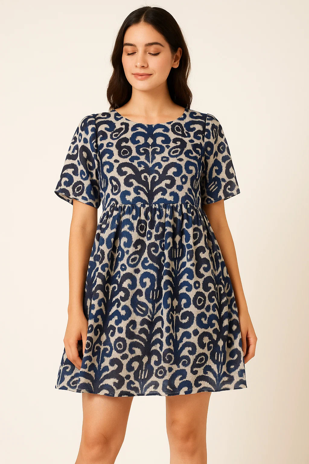 Decorative Paisley Seamless Repeat Digital Printed Fabric - Cotton