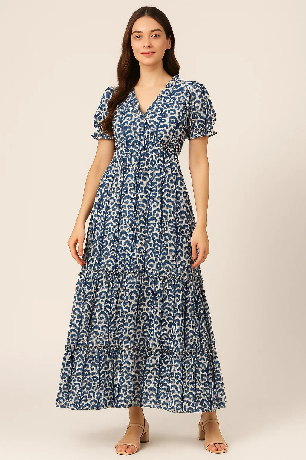 Decorative Paisley Seamless Repeat Digital Printed Fabric - Cotton