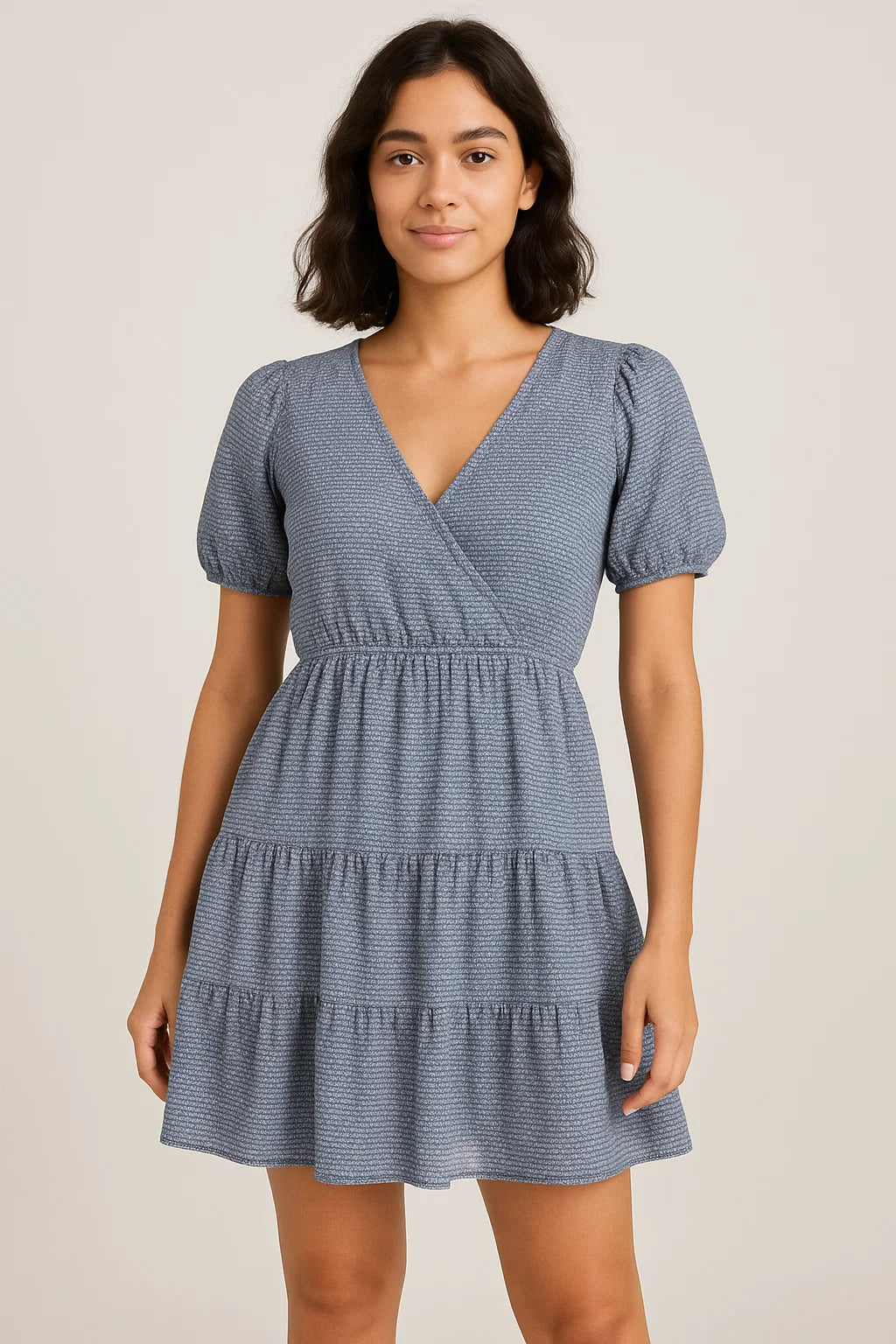 Simple Tiny Seamless Roses Digital Printed Fabric - Cotton