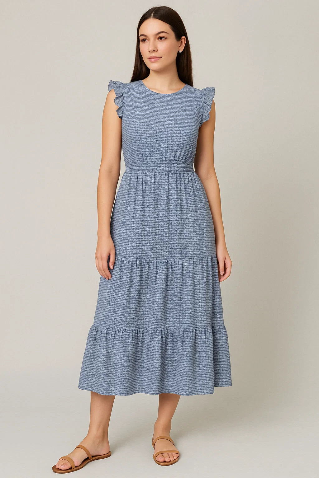 Simple Tiny Seamless Roses Digital Printed Fabric - Cotton