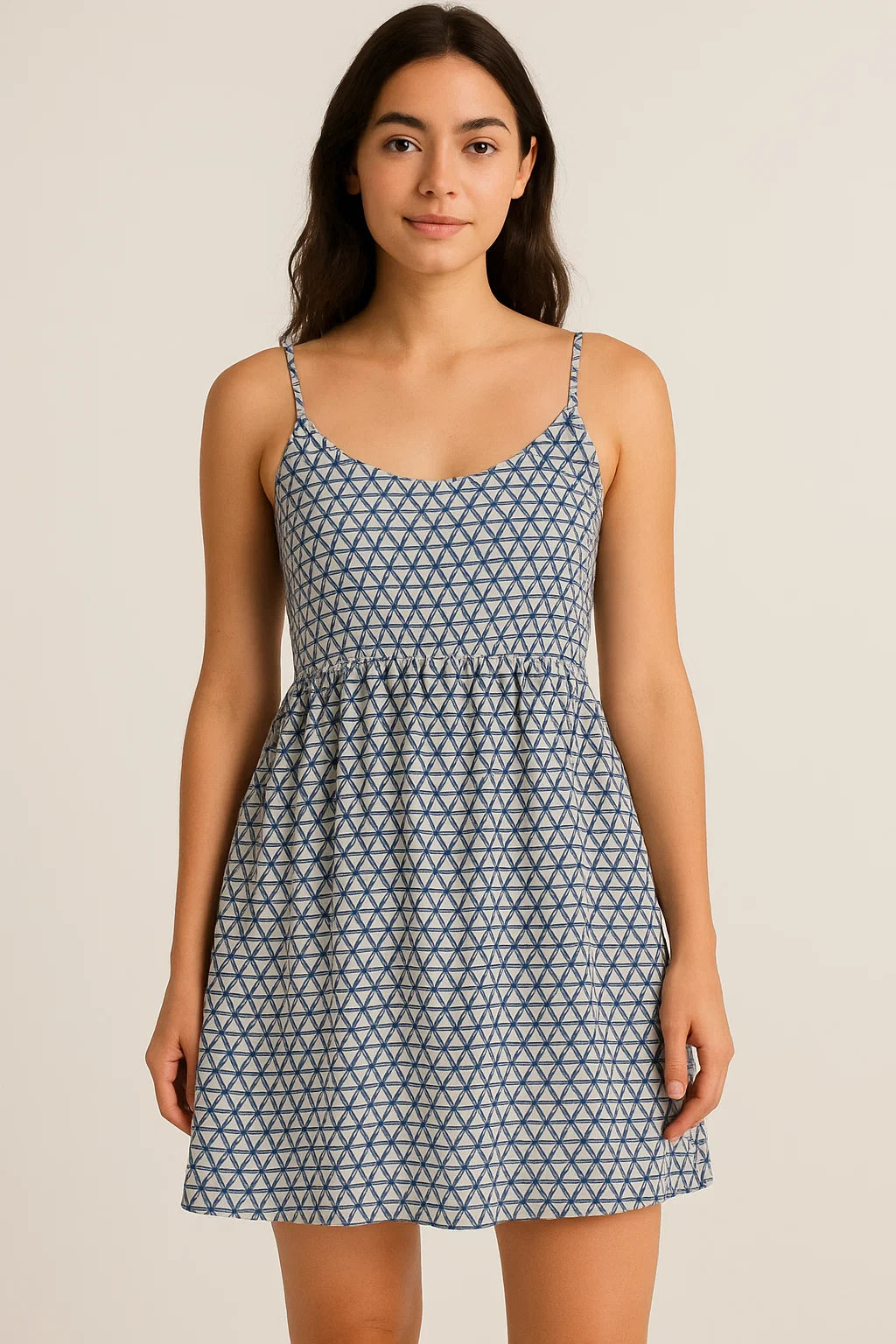 Creative Morden Abstract Hexagon Digital Printed Fabric - Cotton