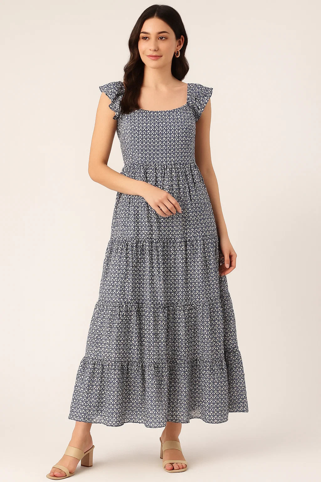 Creative Morden Abstract Hexagon Digital Printed Fabric - Cotton