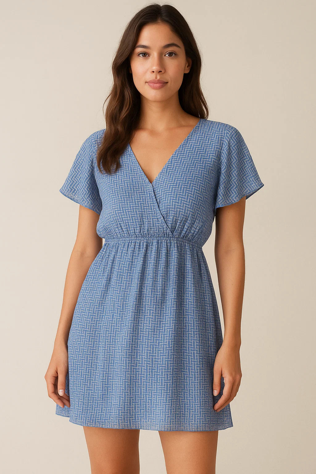 Seamless Abstract Repeat With Eagle Colour Digital Printed Fabric - Cotton