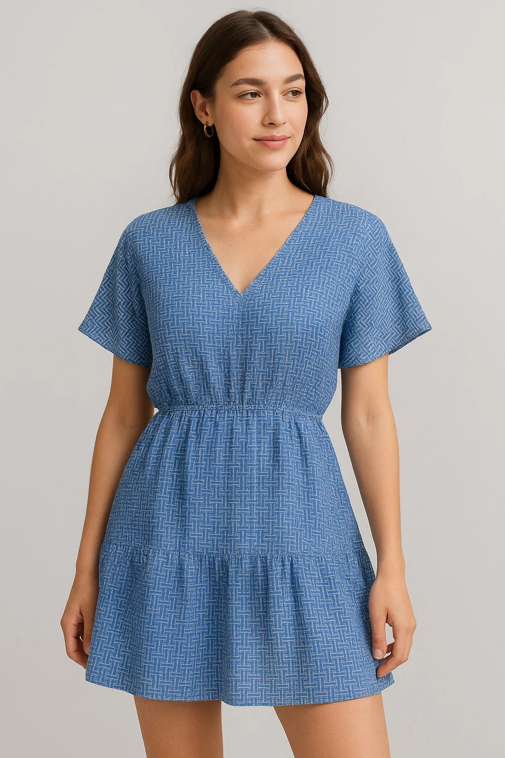 Seamless Abstract Repeat With Eagle Colour Digital Printed Fabric - Cotton