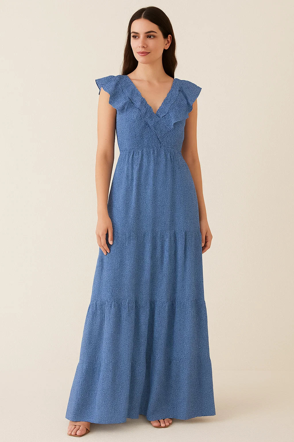 Seamless Abstract Repeat With Eagle Colour Digital Printed Fabric - Cotton