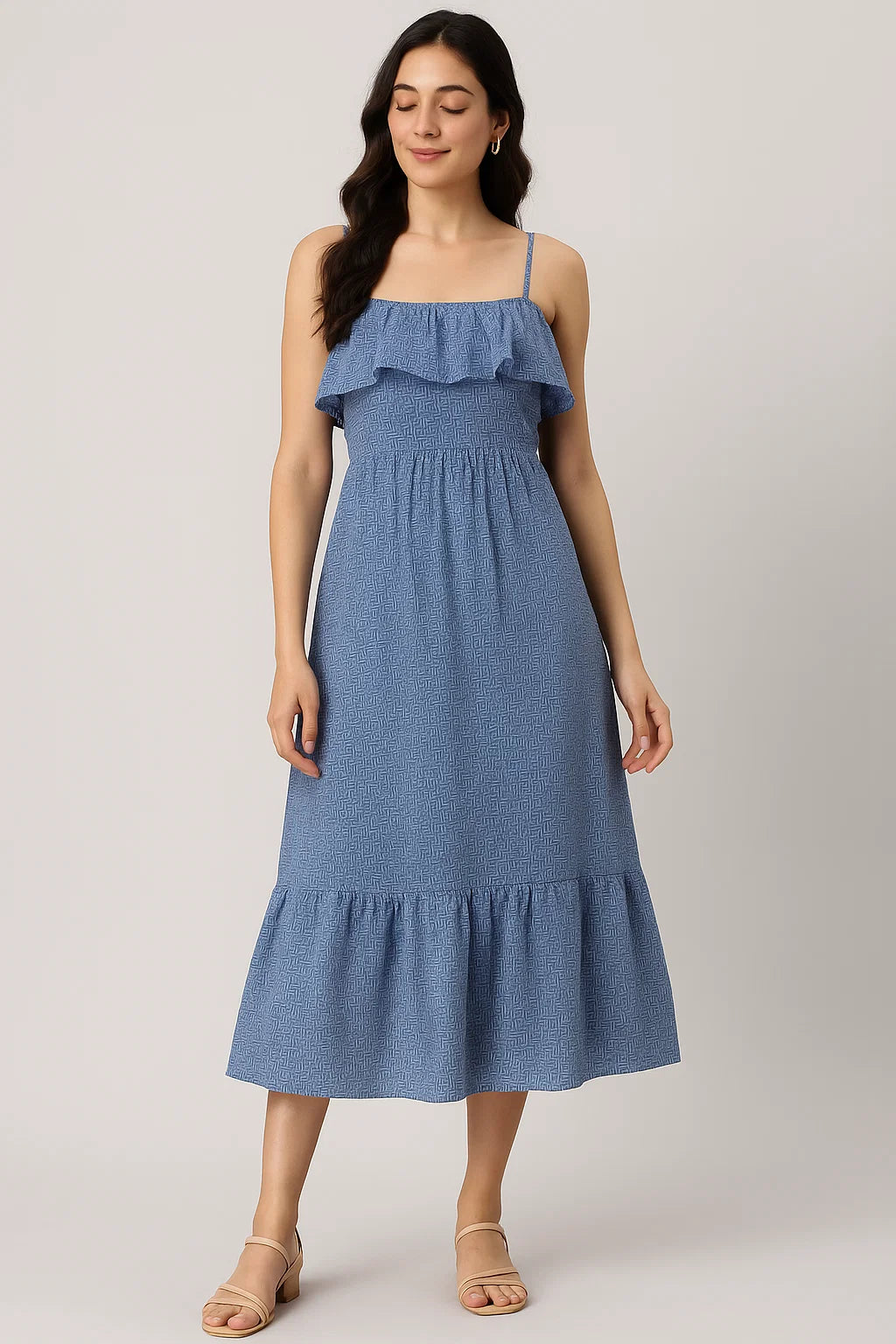 Seamless Abstract Repeat With Eagle Colour Digital Printed Fabric - Cotton