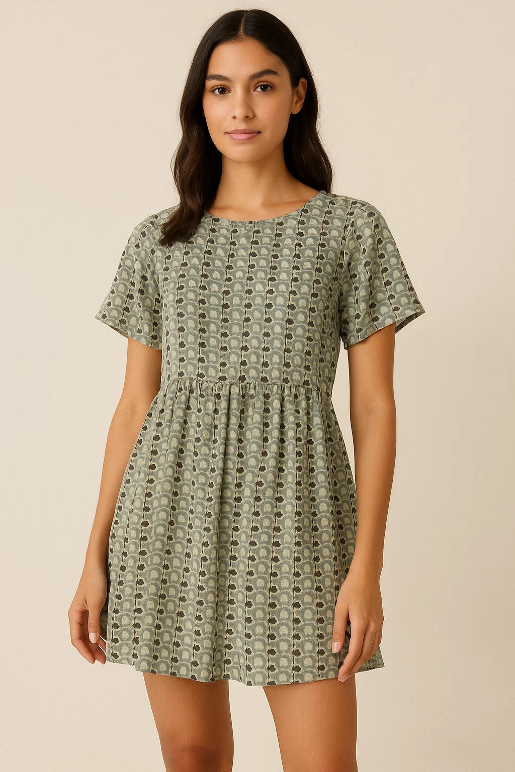 Cool Aspen Leaves Of Branch Digital Printed Fabric - Cotton