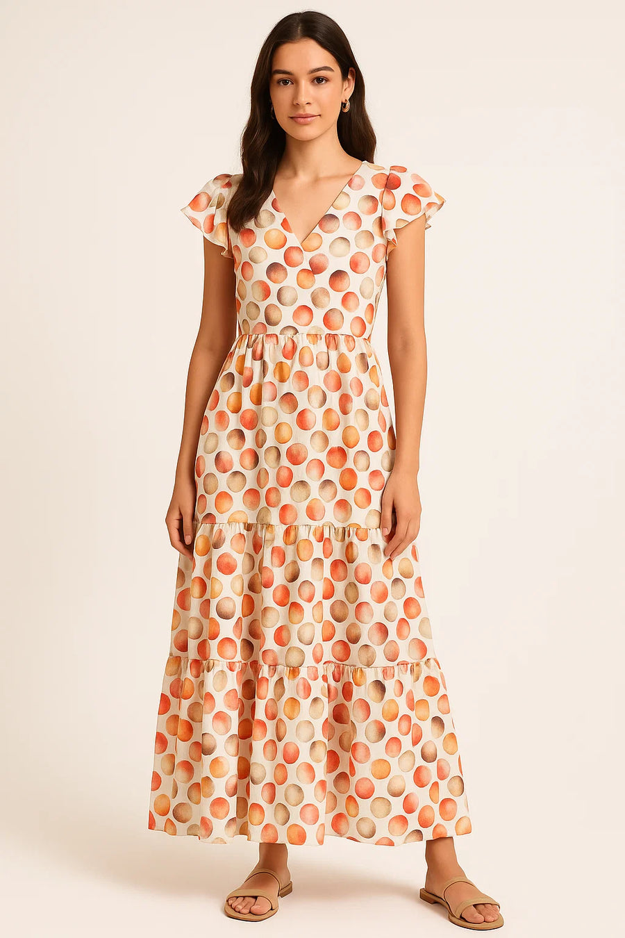 Creative Morden Round Gradient Digital Printed Fabric - Pure Cotton