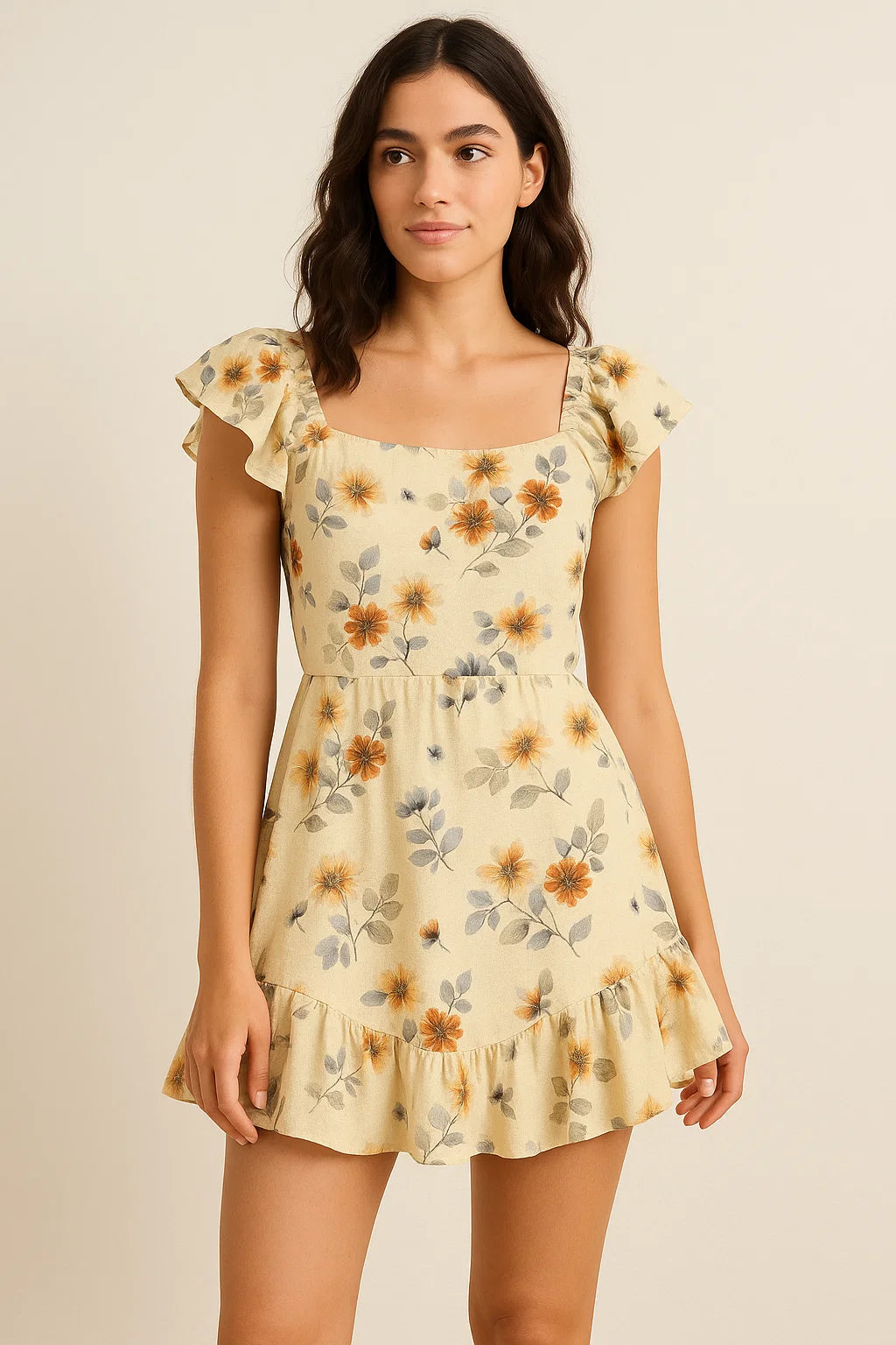 Beautiful Anemone Flower Bunch Digital Printed Fabric - Pure Cotton