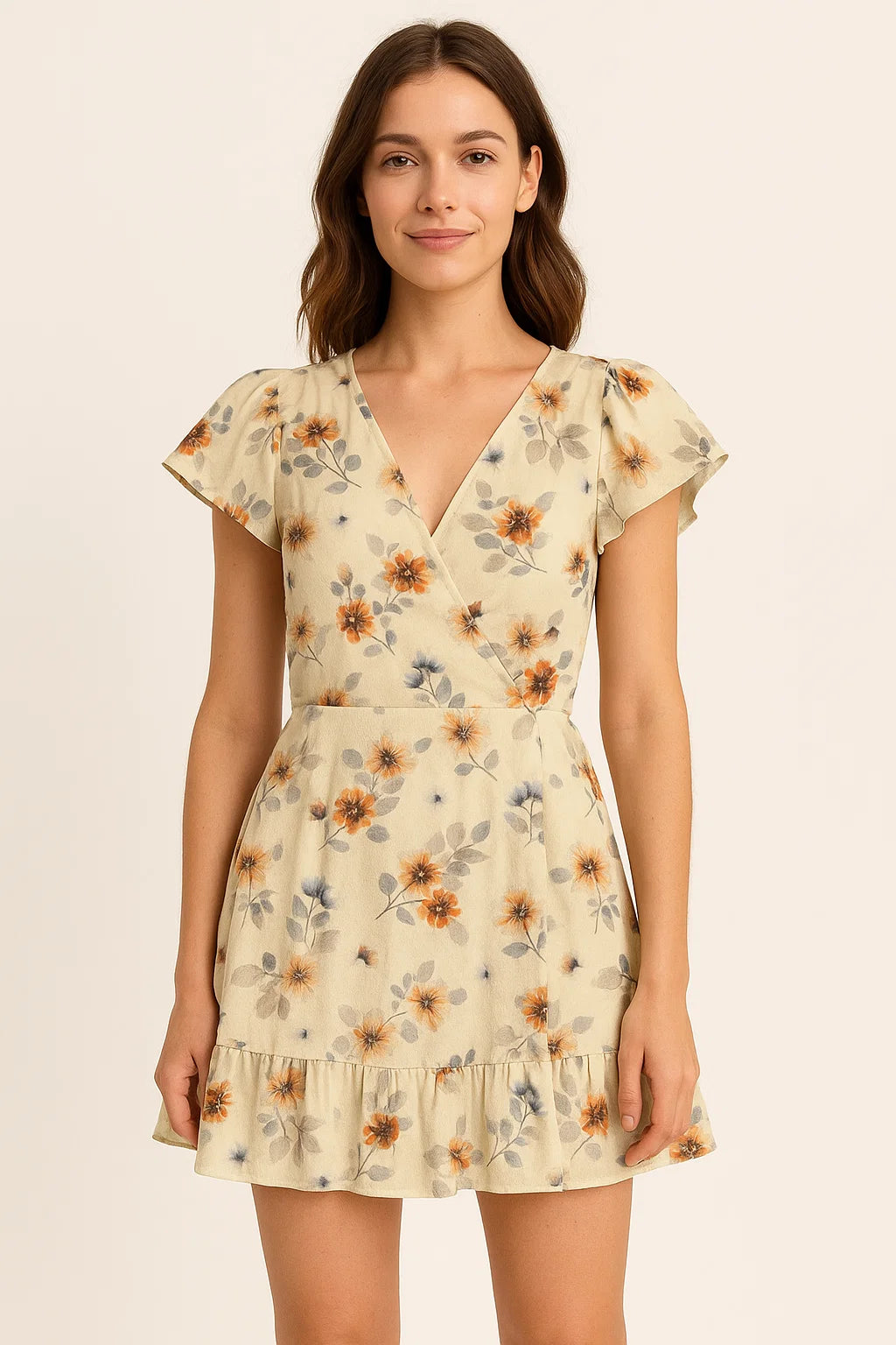 Beautiful Anemone Flower Bunch Digital Printed Fabric - Pure Cotton