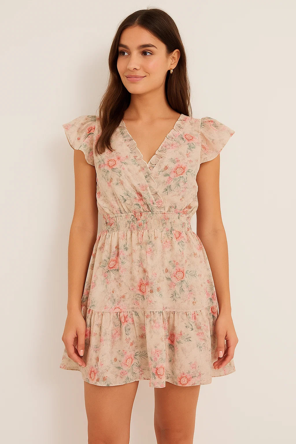 Beautiful Seamless Red Poppy Flower Digital Printed Fabric - Pure Cotton