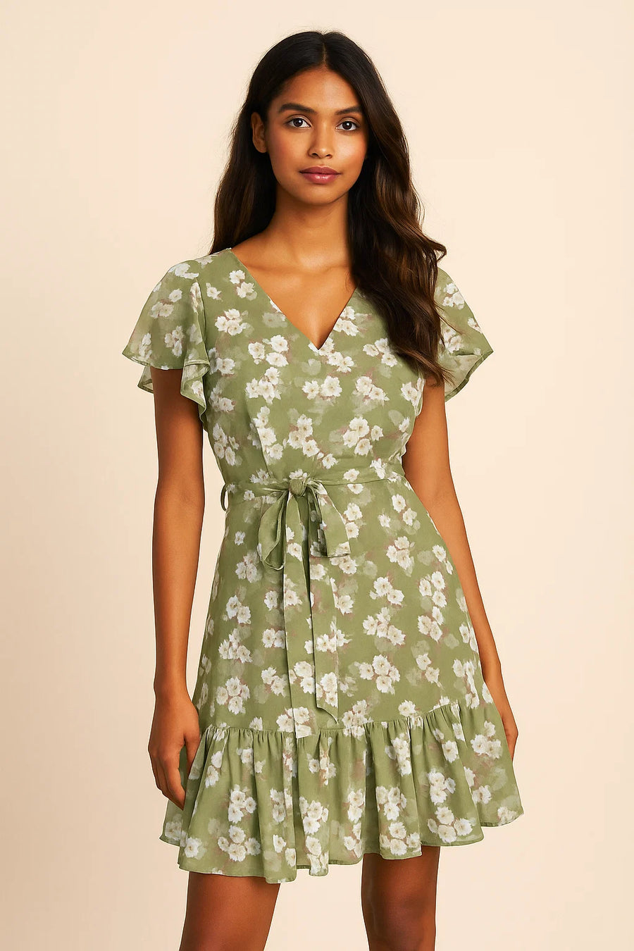 Lovely White Rose Digital Printed Fabric - Pure Cotton