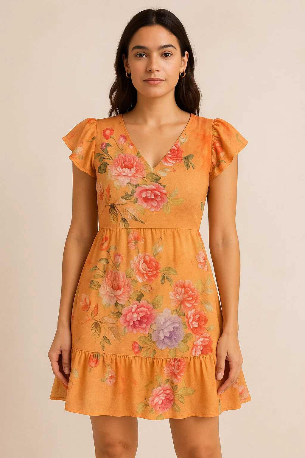 Bloom Pink Forest Flower Digital Printed Fabric - Pure Cotton