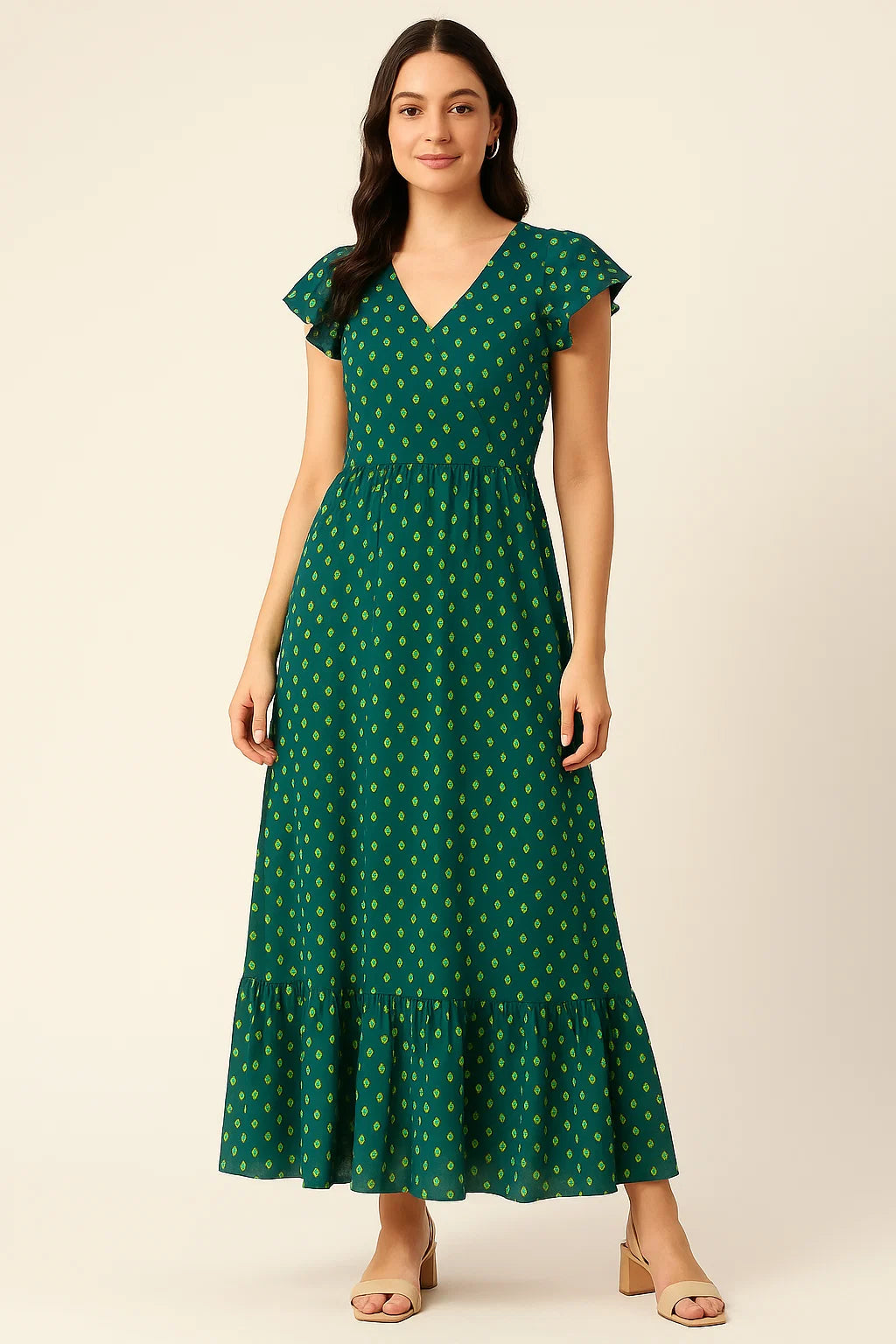 Small and Single Motif Digital Printed Fabric - Pure Cotton